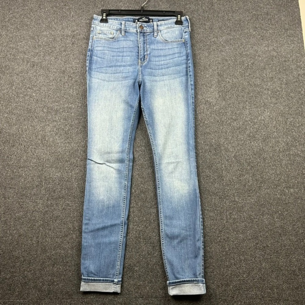 Hollister Womens High Rise Super Skinny‎ Classic Stretch Jeans 3R 26X30 Lgt Wash